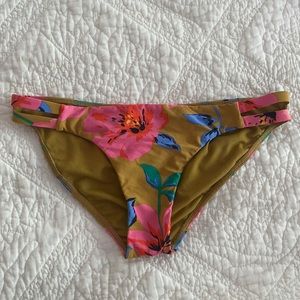 Billabong bright floral bikini bottoms